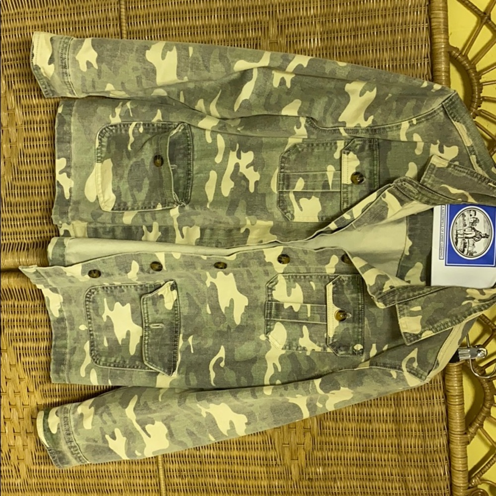 Camo denim jacket